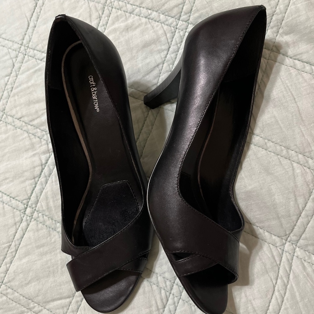 Croft & Barrow Black Heels Elegant Design